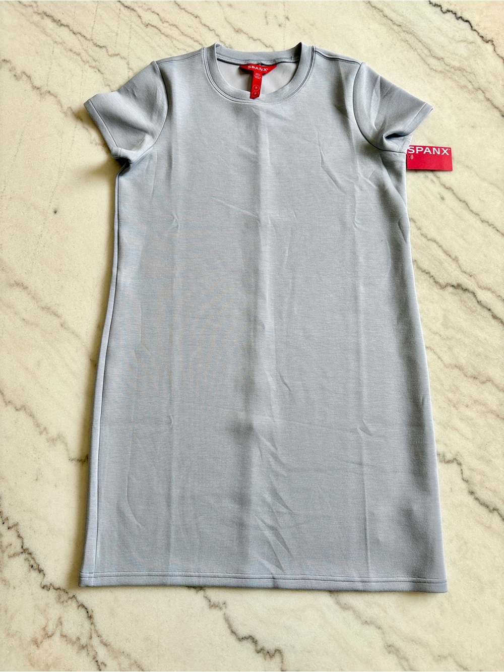 SPANX Light Blue Short Sleeve Tee Dress - Small